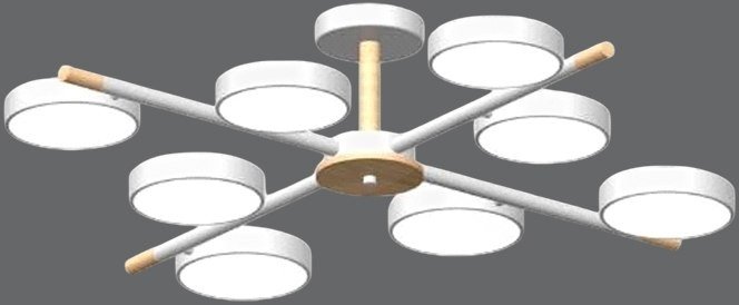Припотолочная люстра LED4U L3209-860 WH