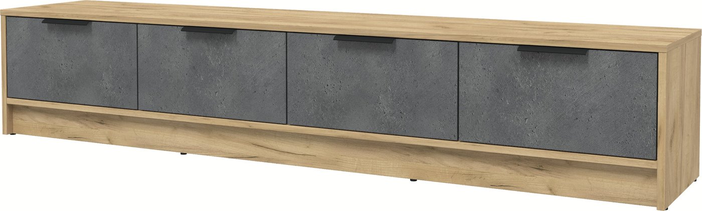 

Тумба Интерлиния ТВ Концепт КТ-ТВ4-35 (бетон портленд/дуб золотой)