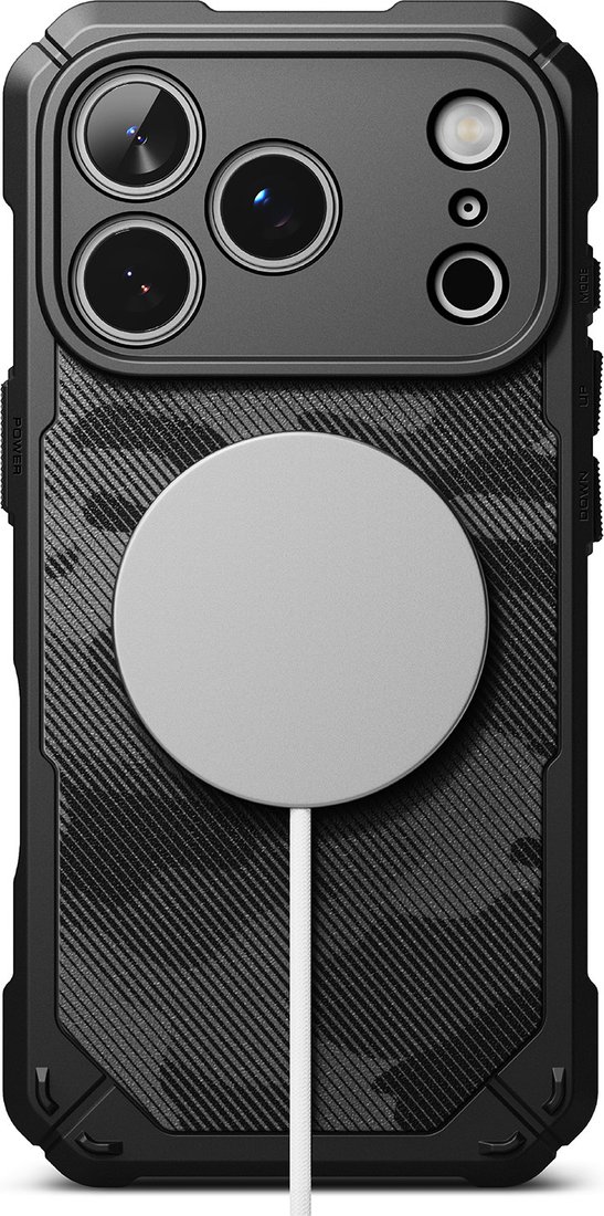 

Чехол для телефона Ringke Rugged Gear Magnetic для iPhone 17 Pro Max (Camo Black)