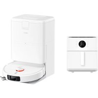 Робот-пылесос Xiaomi Robot Vacuum H50 Pro (евровилка, белый) + Аэрогриль Xiaomi Air Fryer 6.5L MAF-W6501 (белый, евровилка) по акции