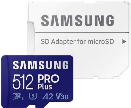 

Карта памяти Samsung PRO Plus microSDXC 512GB (с адаптером)