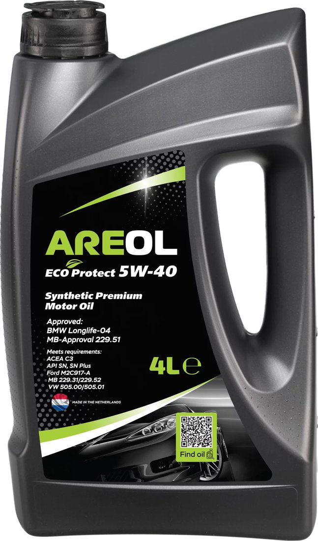 Моторное масло Areol Eco Protect 5W-40 4л