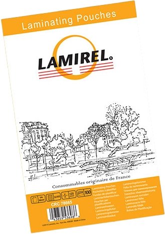 

Пленка для ламинирования Lamirel 54x86 мм, 125 мкм, 100 л LA-78665
