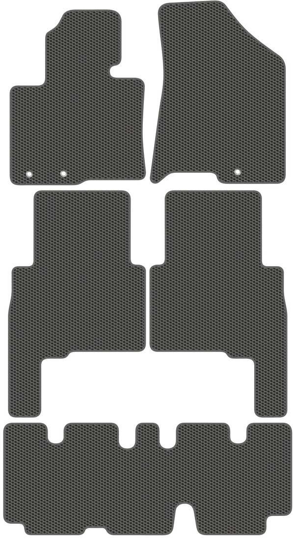 

Комплект ковриков для авто Alicosta Kia Sorento II (suv 7 мест / XM) +3 ряд 2009 - 2012 (серый)