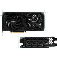 Видеокарта Palit GeForce RTX 4060 Ti Dual OC 8GB GDDR6 NE6406TT19P1-1060D