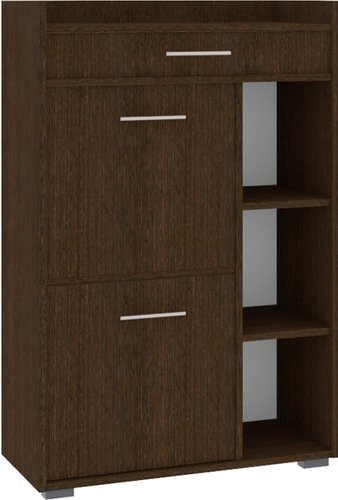 Тумба для обуви Кортекс-мебель Лара ТП4 км.02425 (венге темный)