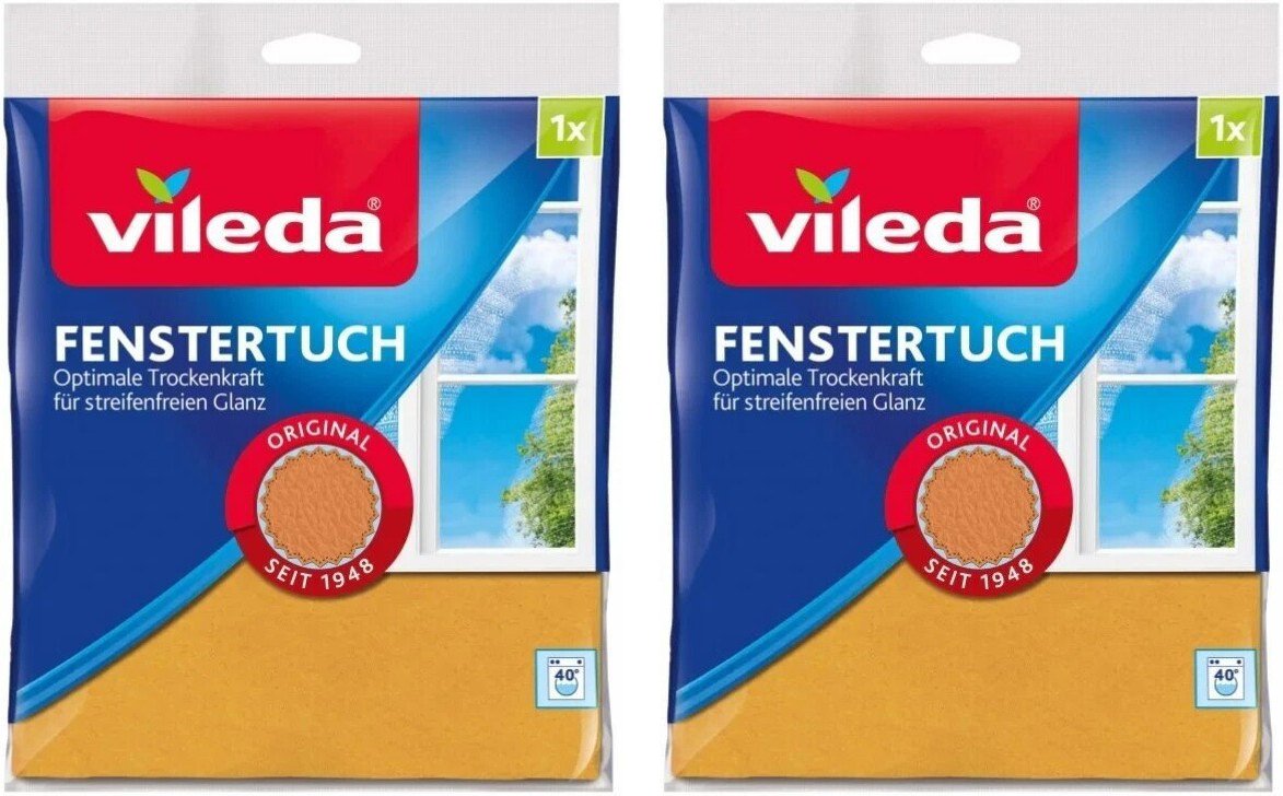 

Салфетка хозяйственная Vileda Fenstertuch 162401 2 уп (оранжевый)