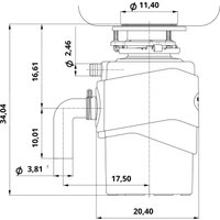 Измельчитель пищевых отходов ZorG Premium FWD Max