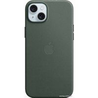 Чехол для телефона Apple MagSafe FineWoven Case для iPhone 15 Plus (зеленый)