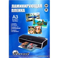 Пленка для ламинирования Revcol глянцевая A3 80 мкм 100 конвертов 6294