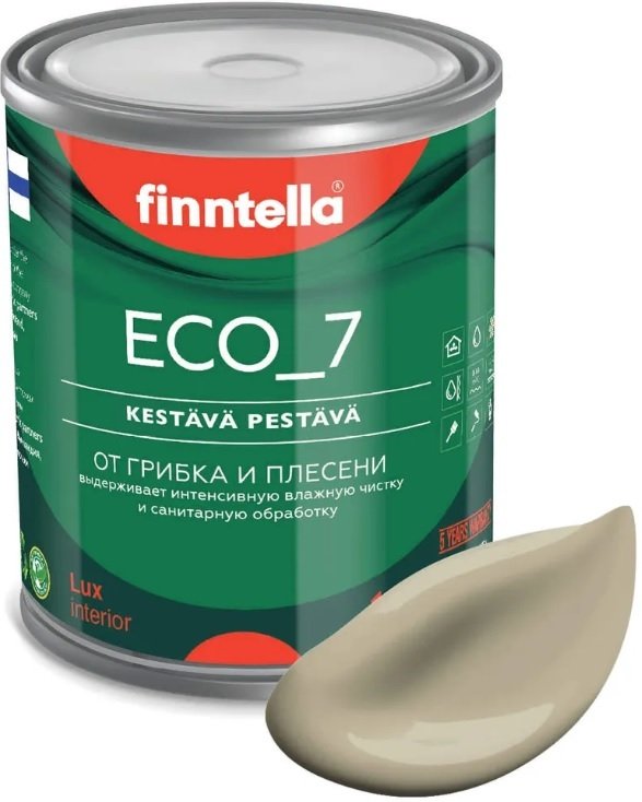 

Краска Finntella Eco 7 Vuori F-09-2-1-FL088 0.9 л (бежевый хаки)