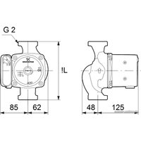 Циркуляционный насос Grundfos UPS 32-55 180