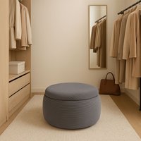 Пуфик Делком40 Сату 01 Zoom NEW Ash 21 (серый) в Солигорске