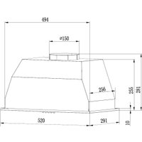 Кухонная вытяжка Weissgauff Box 1200 BL