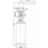 Дозатор для жидкого мыла Paulmark Sauber D001-401(AN) (черный/антрацит)