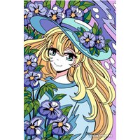 Картина по номерам Lori Цветочная любовь Ркн-115