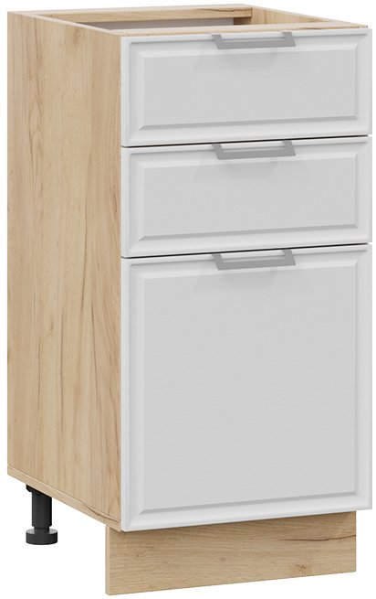 

Шкаф напольный Трия Белладжио 1Н4Я3 (дуб крафт золотой/фон белый)