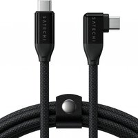 Кабель Satechi Right Angle Data and Charging Cable USB Type-C - USB Type-C AP-YCR100K (1 м, черный)