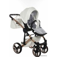 Универсальная коляска Junama Glow V2 (2 в 1, белый/матовая медь)