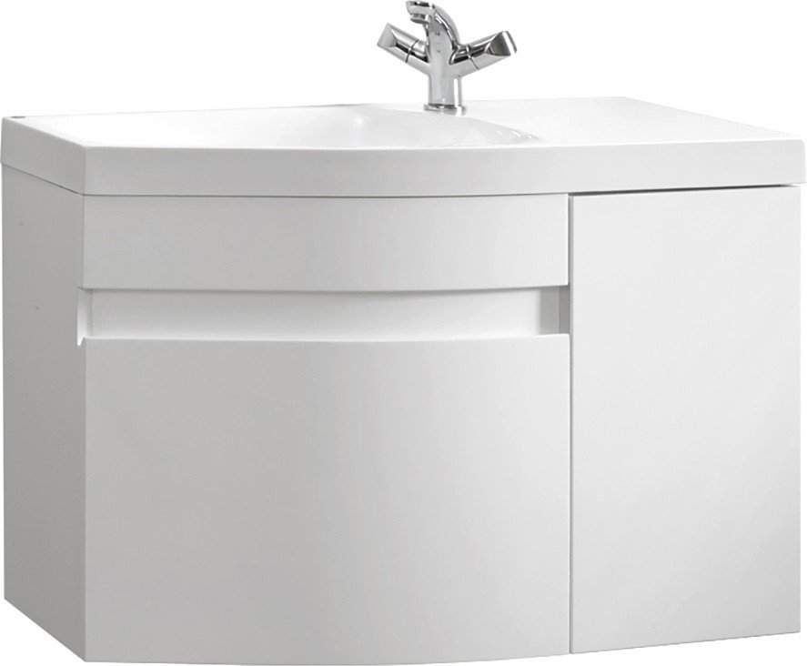 

Belux Тумба под умывальник Токио НП 80-01 (1, белый глянцевый)