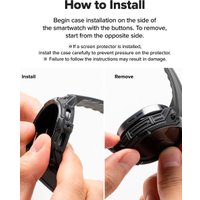 Ремешок Ringke Rugged Gear для Galaxy Watch 8 44mm Black