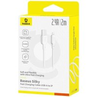 Кабель Baseus Silky Series Fast Charging Cable USB Type-A - Lightning (2 м, белый)