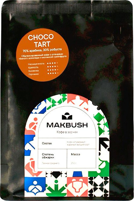 Кофе MakBush Choco Tart зерновой 250 г
