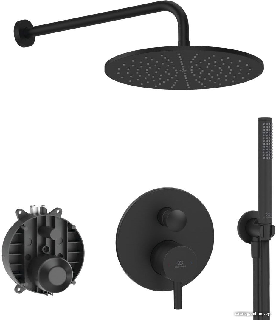 Душевая система  Ideal Standard Ceraline Black SetA6939XG-2