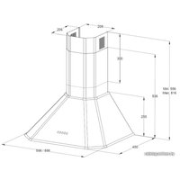 Кухонная вытяжка Korting KHC 9839 X
