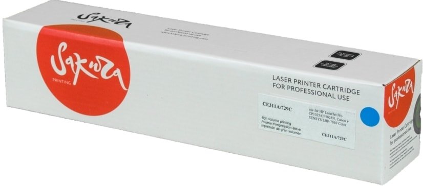 

Картридж Sakura Printing SACE311A/729C (аналог HP CE311A)