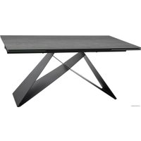 Кухонный стол Signal Westin ceramic WESTINJSZC160 (светло-серый/черный матовый)