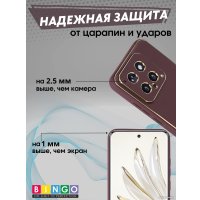 Чехол для телефона Bingo Gold Line для Xiaomi 14 (бордовый)