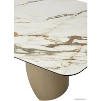 Кухонный стол M-City Bronte 220 KL-188 614M04358 (контрастный мрамор матовый/шапань)