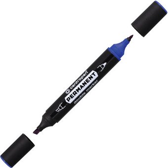 Маркер перманентный Centropen 6 1666 0106 (синий)