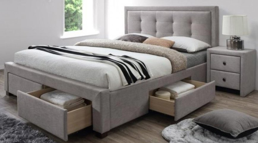 

Кровать Halmar Evora 215x164 (бежевый)