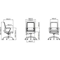  SitZone U-0385 PL (ткань, пластик, черный)