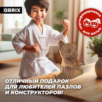 3Д-пазл QBRIX Кунг-фу котик 3D 20066