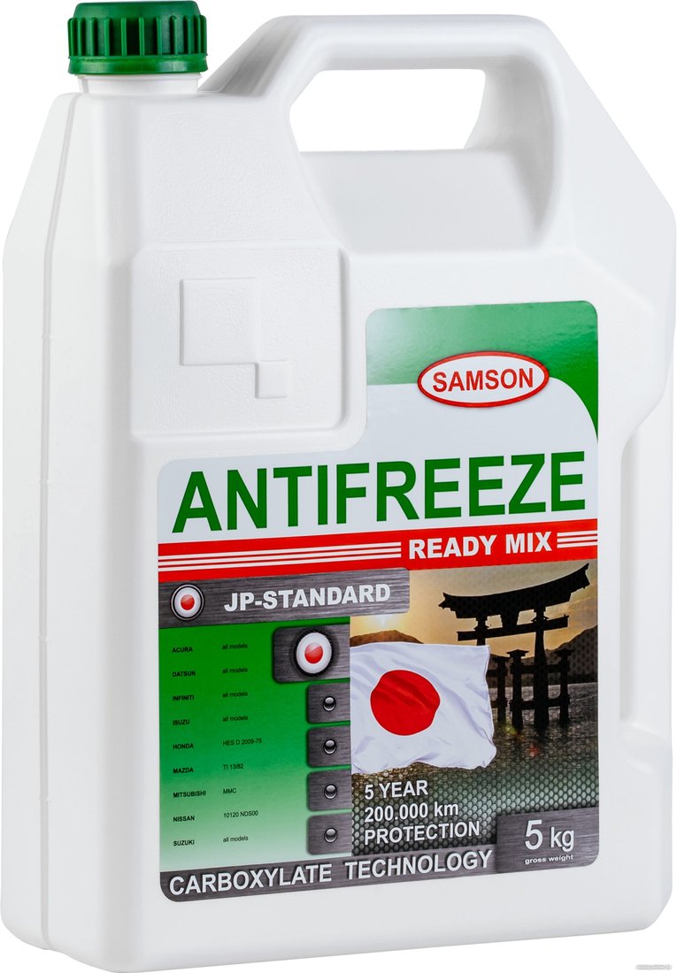 Антифриз Samson JP-STANDARD Green Ready Mix 5кг