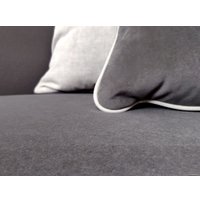 Угловой диван Nord Star Этран Эликсир левый (искусственная замша, оранжевый)