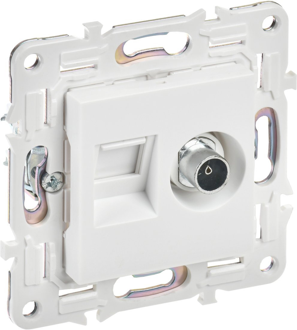 

Розетка компьютерная IEK Skandy SK-AK20-1-K01