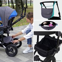 Универсальная коляска Siger Adelante (2 в 1, темно-серый/фиолетовый)