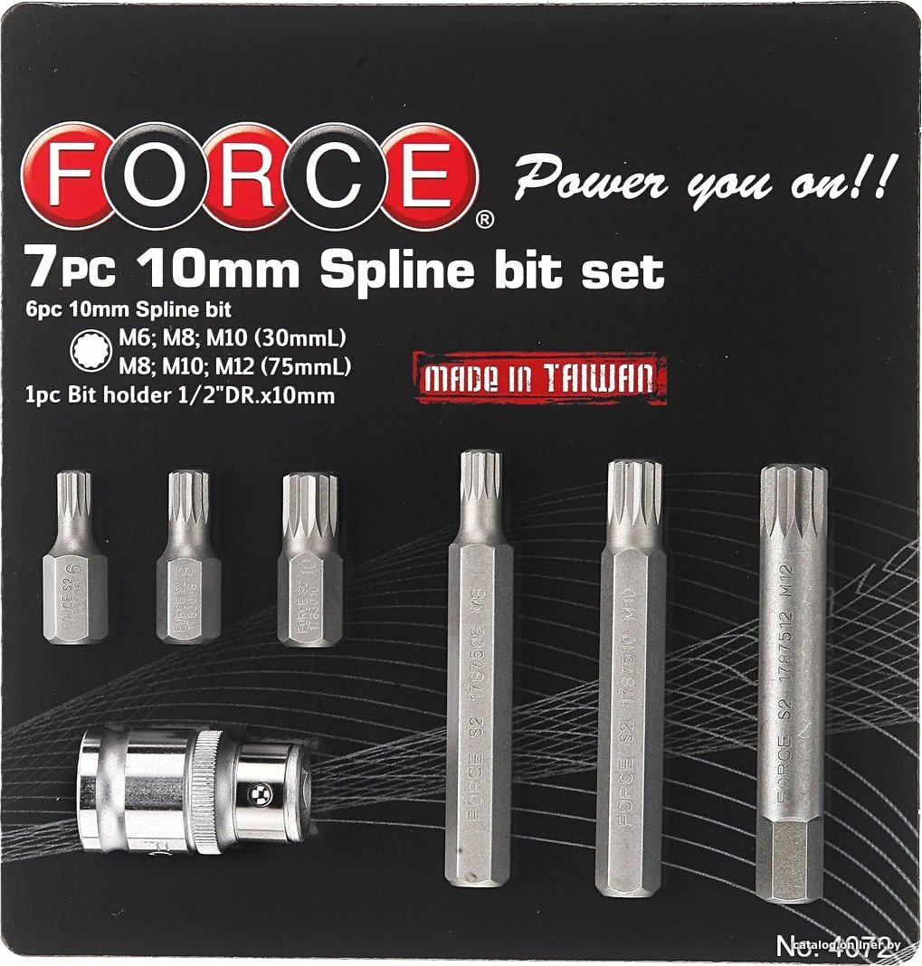 Набор бит Force 4072 (7 предметов)