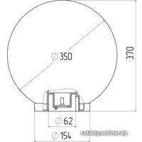 Садовый светильник ЭРА НТУ 01-100-351 Б0048738