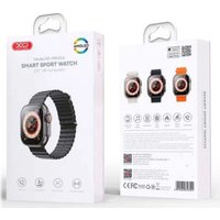 Умные часы XO M9 Ultra (черный, с черным силиконовым ремешком)