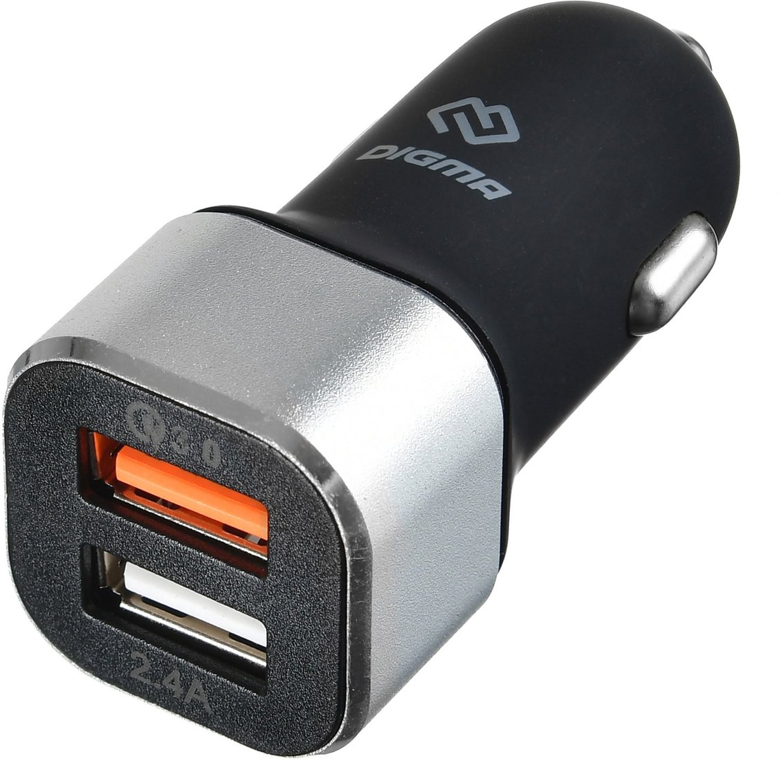 

Автомобильное зарядное Digma DGCC-2U-QC3.0-BS
