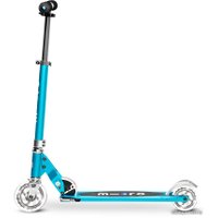 Двухколесный детский самокат Micro Sprite LED (морской синий)