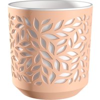 Кашпо La Decoro Leaves КШ-9585 (пудровый/белый)