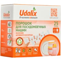 Порошок для посудомоечной машины Udalix на основе активного кислорода (25 стиков)
