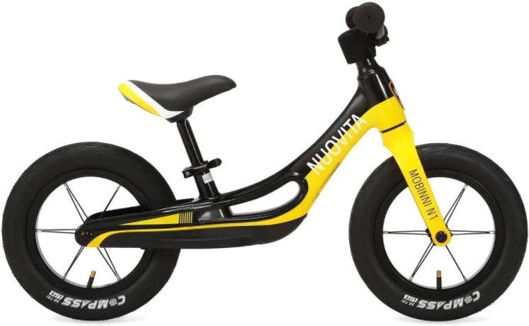 

Беговел Nuovita Mobinni N1 (черный/желтый)