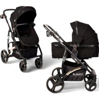 Универсальная коляска Bubago Zoom (2 в 1, черный/золотая рама)